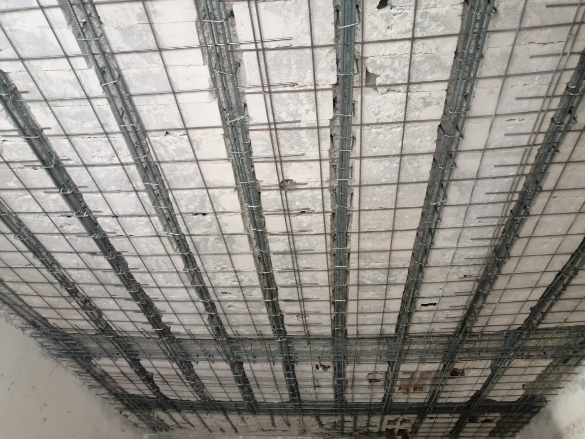 Concrete repairs to the Laundries company headquarters in Dammam.